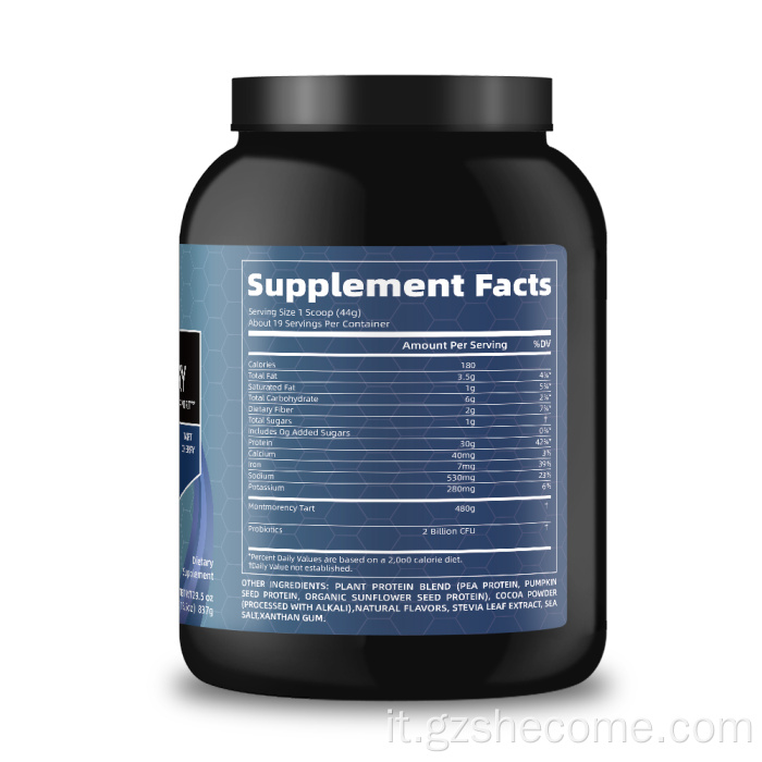 Shecome Protein Recovery Powder Cioccolato Crescita muscolare